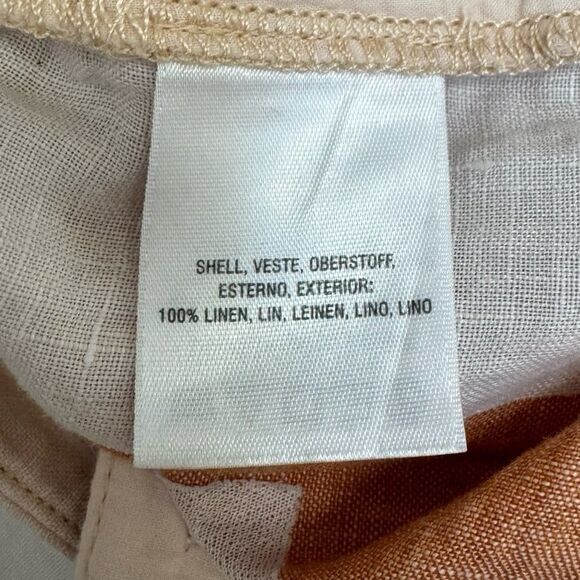 ett: twa Anthropologie Striped Linen Wide Leg Pants Size 4 - Picture 7 of 7